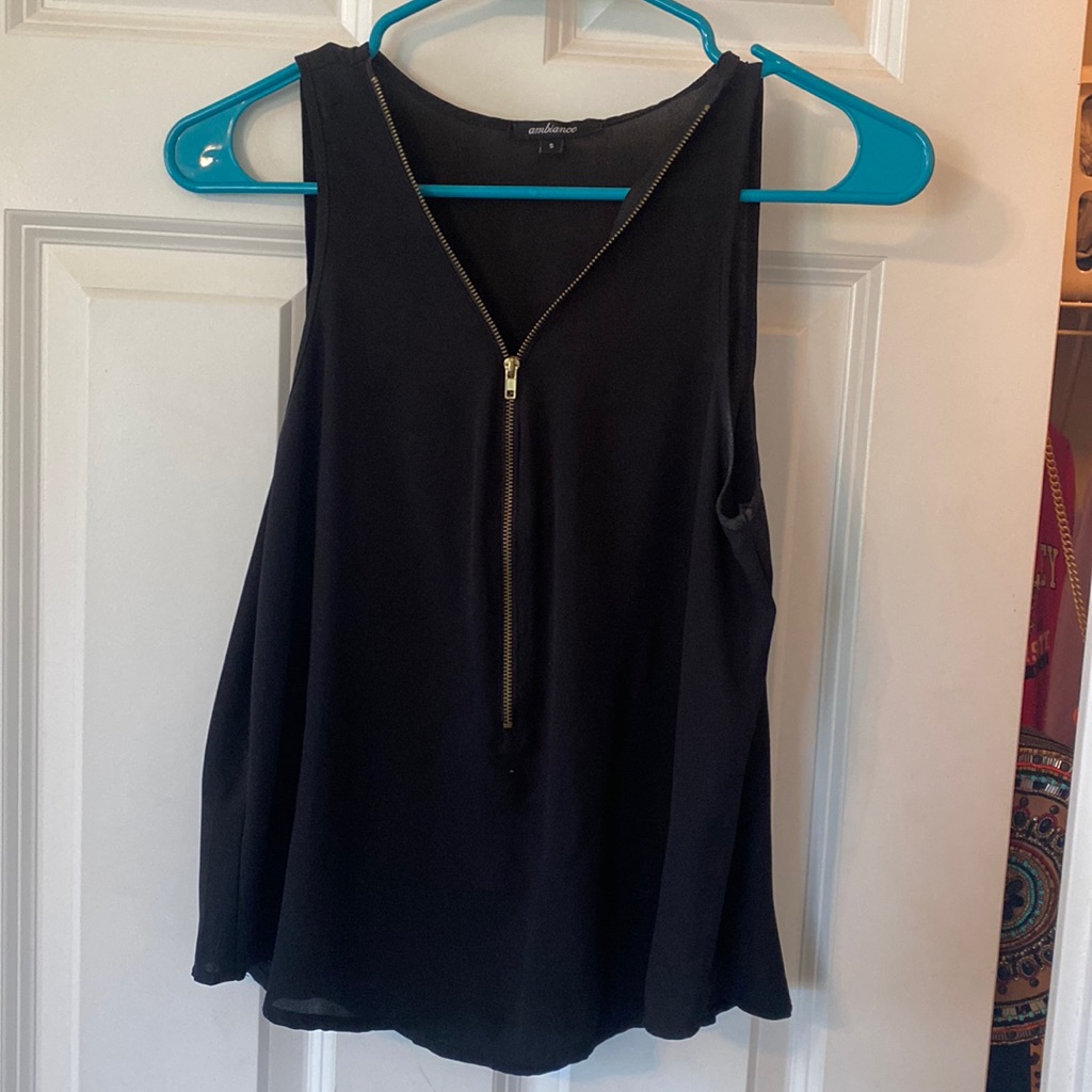 Front Zip Blouse